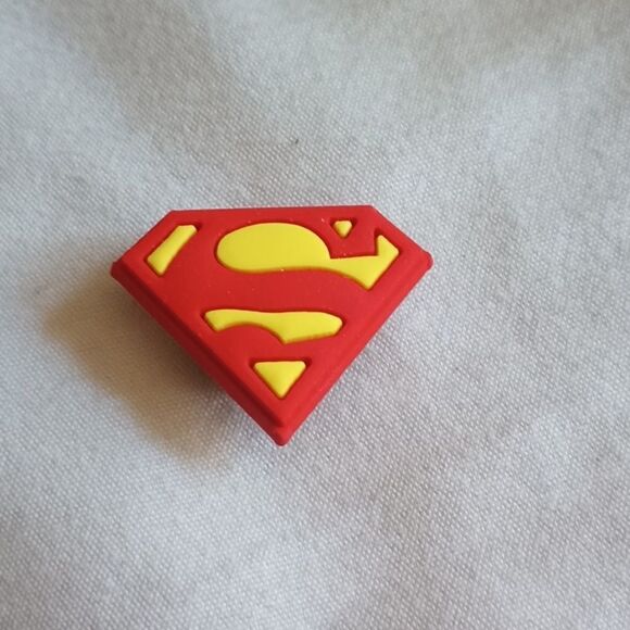 SUPERMAN jibbit dc comic shoe croc clog charm - Picture 1 of 1